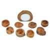 Wooden Haft-sin Set for Nowruz Persian New Year Roosta