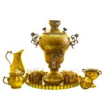 Persian Brass Samovar Decorative Coal Tea Maker 10-Liter