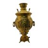 Persian Brass Gas Samovar Traditional Design Tea Maker Floral Motifs 8-Liter
