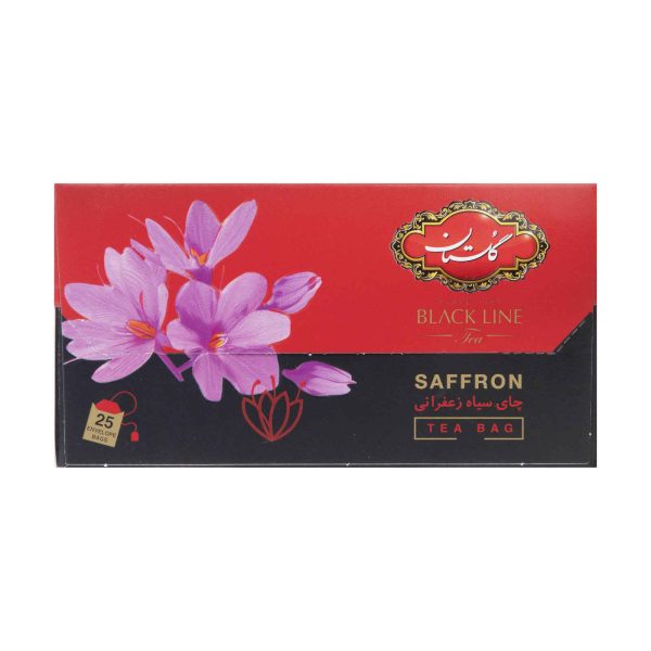 Golestan Saffron Flavored Black Tea (Pack of 8)
