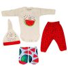 4 Piece Yalda Baby Clothes Set Model Watermelon