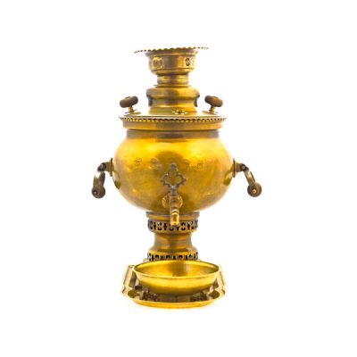 Persian Brass Samovar Decorative Coal Tea Maker 6-Liter