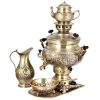 Persian Brass Gas Samovar Traditional Design Tea Maker Achaemenes Motifs 8-Liter