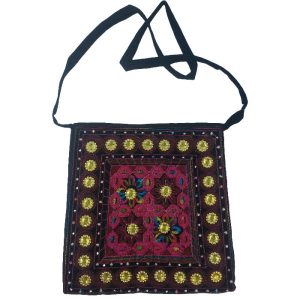 Balochi Embroidery Suzani Handbag Black Color II