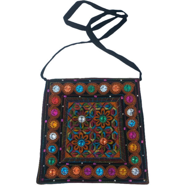 Ethnic Embroidered Crossbody Bag Baluchi Karen Design