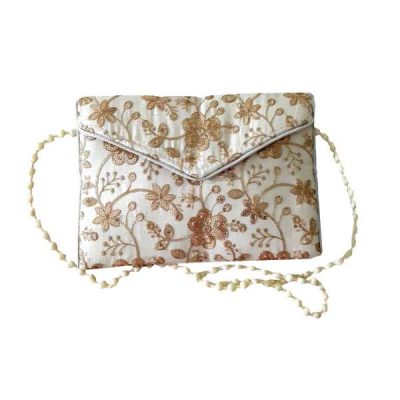 Embroidered Clutch Handbag with Floral Pattern – Hamid II
