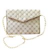 Embroidered Clutch Handbag with Geometric Design - Hamta II