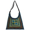 Ethnic Suede Boho Shoulder Bag Embroidered Karimi I
