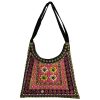 Ethnic Suede Boho Shoulder Bag Embroidered Karimi II