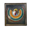 Decorative Persian Framed Ceramic Tile - Colorful Phoenix