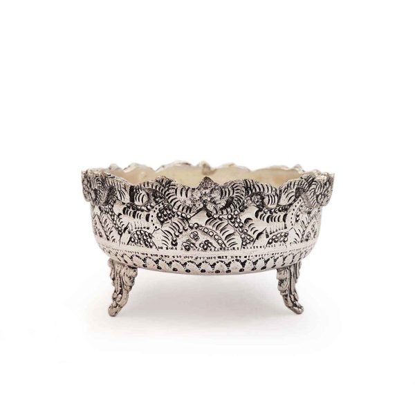 Hammered & Engraved Persian Copper Nut Bowl