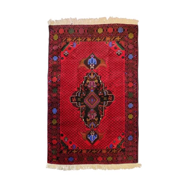 Authentic Persian Prayer Rug Hand-Knotted & Luxurious Sajada Medallion
