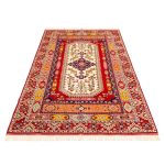 Persian Wool Carpet Hand-Knotted with Medallion design 2.5 Meter Red