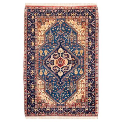 Persian Wool Carpet Hand-Knotted with Medallion design Model Karimi