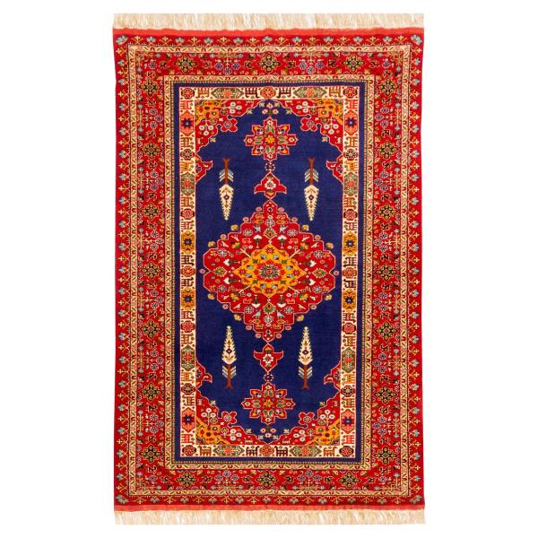Persian Wool Carpet Hand-Knotted with Medallion design 2.5 Meter Red