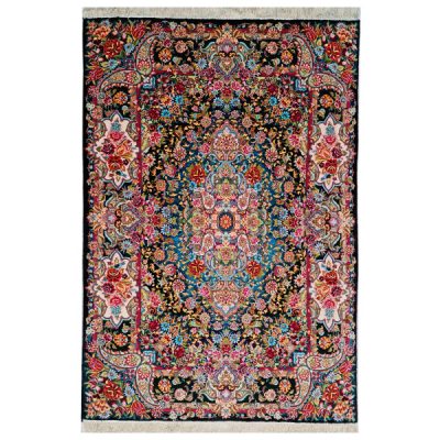 Persian Carpet Hand-Knotted Tabriz Silk & Wool Blend Carpet Gilda