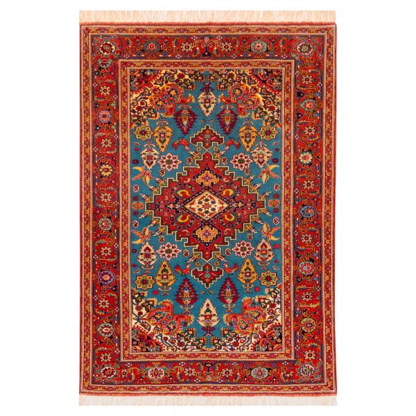 Persian Wool Carpet Hand-Knotted Turquoise