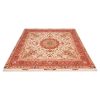 Persian Carpet Hand-Knotted Medallion Tabriz Silk & Wool Blend Wool Carpet Dina