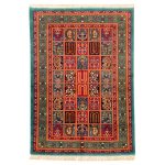 Hand-Knotted Persian Silk Carpet Model Sadra