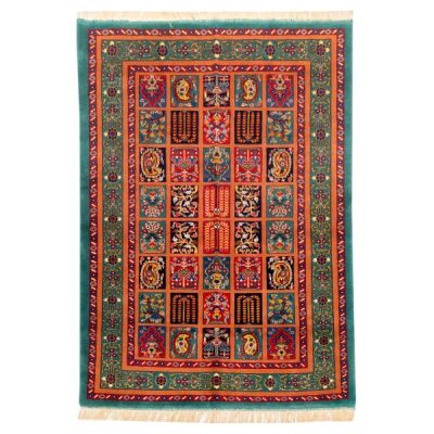 Hand-Knotted Persian Silk Carpet Model Sadra