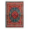 Persian Carpet Intricately Hand-Knotted Medallion Silk & Wool Blend Tabin