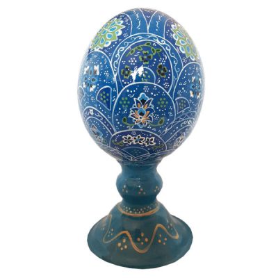Persian Decorative Hand Painted Ostrich Egg Shell – Sun