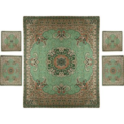 Persian Bedspread Set – Oriental Style Double Size with Termeh Fabric – Lana