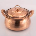 Persian Copper Stock Pot - Traditional Hammered Cooking Style Bina