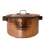 Persian Copper Stock Pot - Traditional Hammered Cooking Style Kiana