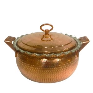 Iranian Hammered Copper Stock Pot Model Nava