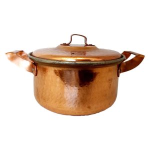 Iranian Hammered Copper Stock Pot Model Nina