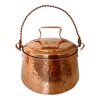 Persian Copper Stock Pot - Traditional Hammered Cooking Style Tina