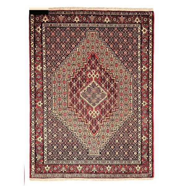 Persian Carpet Intricately Hand-Knotted Medallion Wool Toranj Mahi