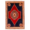 Shiraz Medallion Hand-Knotted Persian Carpet Rokh