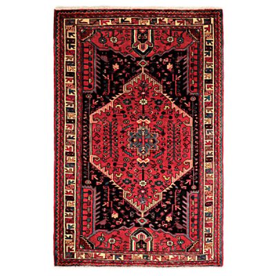 Persian Carpet Intricately Hand-Knotted Medallion Wool Nour