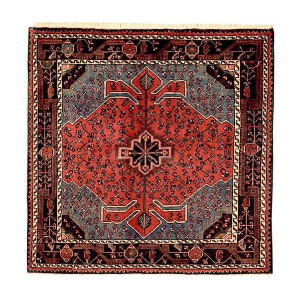 Persian Carpet Intricately Hand-Knotted Medallion Wool Tina
