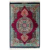 Qom Hand-Knotted Persian Silk Carpet Model Zereshki