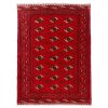 Persian Carpet Intricately Hand-Knotted Tribal Vermilion Color Wool