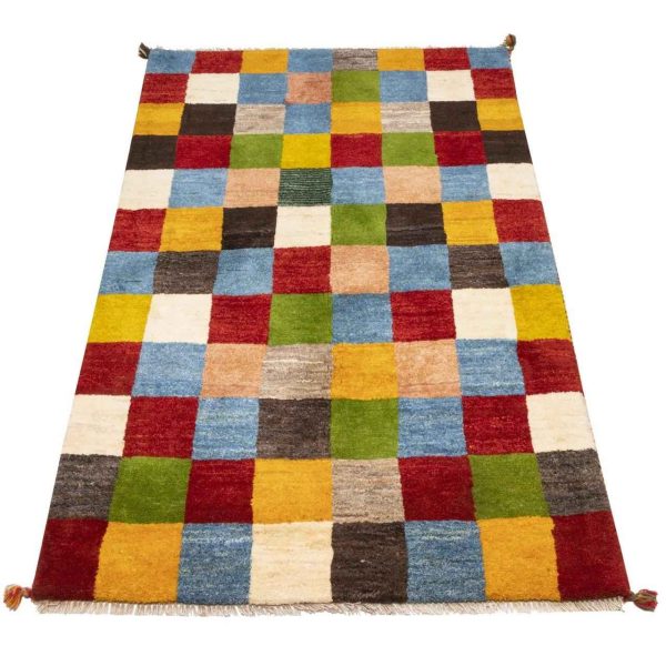 Iranian Hand-knotted Wool Gabbeh Carpet Model Keyvani