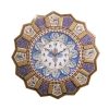 Handcrafted Persian Wooden Wall Clock - Khatam Marquetry Art, Bita