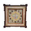 Handcrafted Persian Wooden Wall Clock - Khatam Marquetry Art, Rana