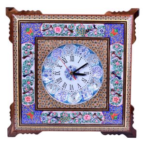 Iranian Khatam-kari Wall Clock Model Asa