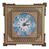 Handcrafted Persian Wooden Wall Clock - Khatam Marquetry Art, Mahla