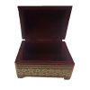 Handcrafted Wooden Jewelry Box with Persian Khatam Design - Iblue