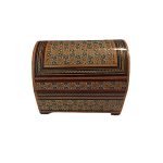 Handcrafted Wooden Jewelry Box with Persian Khatam Design – Iblue