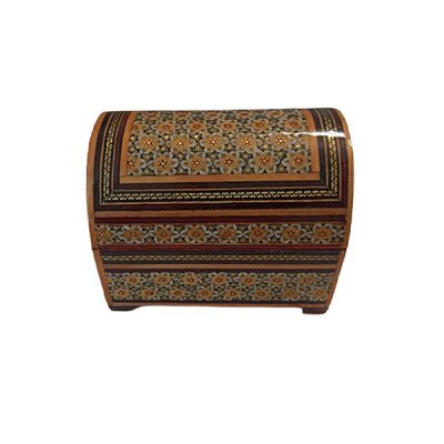 Handcrafted Wooden Jewelry Box with Persian Khatam Design – Iblue