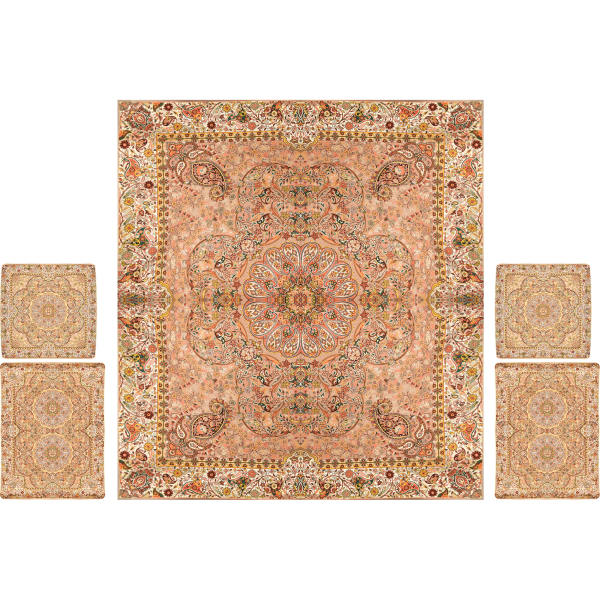 Persian Bedspread Set – Oriental Style Double Size with Termeh Fabric – Afshar