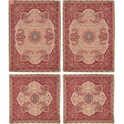 Persian Bedspread Set – Oriental Style Double Size with Termeh Fabric – Pink Laya