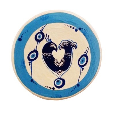 Decorative Pottery Plate Hand-Painted Ahoura