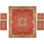 Persian Bedspread Set – Oriental Style Double Size with Termeh Fabric – Mahta